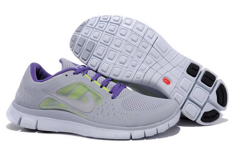 Nike Free run Womens Shoes 5.0 breathable Watermelon Gray Purple